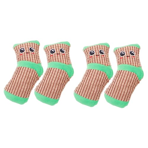 YARNOW 8 Paare Spielzeug Hunde quietschende Socke vokalisierende Hundesocke -Plüsch Plüschtier Interaction Socken Ablenkungssocke für Hunde Hund quietscht singen Indoor-Hund von YARNOW