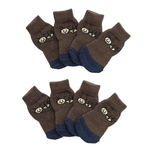 YARNOW 8 STK Cartoon-hundesocken Atmungsaktive Socken Für Haustiere Cartoon-socken Pfotenschutzsocken Für Hunde Tierpfotenschutzsocken Welpensocken Haustier Socken Herbst Und Winter von YARNOW