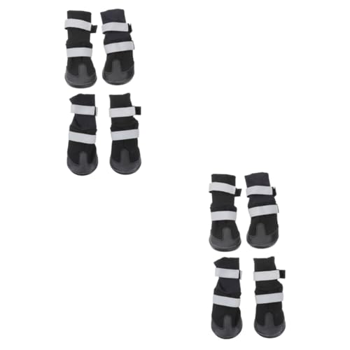 YARNOW 8 STK Haustier-Hundeschuhe Schneestiefel wasserfeste Schuhe Hundeschuhe für Hartholzböden hundepfote Hunde pfotenschutz Hund warme Stiefel Haustier Hund Winterschuhe der Hund von YARNOW