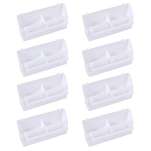 YARNOW 8 Stücke Vogelhäuschen für Käfig Papageienkäfig Futternapf Kunststoff Vogelhäuschen Papageienkäfig Zubehör YARNOW 8 Stücke Vogelhäuschen für Käfig Papageienkäfig Futternapf Kunststoff Vogelhäuschen Papageienkäfig Zubehör von YARNOW