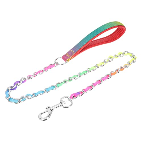 YARNOW Abriebfeste Hundeleine Robuste Welpenleine Hundegeschirr Leine Outdoor-welpenleine Professionelle Hundekette Outdoor-hundekette Katzenleine Zubehör Rostfreier Stahl Halsband von YARNOW