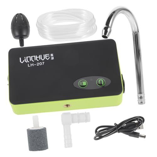 YARNOW Angelausrüstung geführtes Aquarium Werkzeuge Belüfter für Fische wasserflasche Angel Sauerstoffpumpe Induktionsladepumpe DREI-in-Eins-Pumpe Angeln Wasserabsorber Lade pumpe von YARNOW