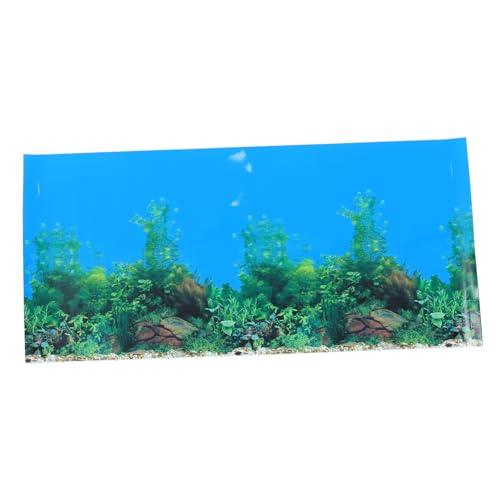 YARNOW Aquarium Hintergrundpapier Aquarium Unterwasser Aufkleber Aquarium Dekoration Hintergrundaufkleber Aquarium Hintergrundbild Aquarium Aufkleber Aquarium Dekor Unterwasser 3D von YARNOW