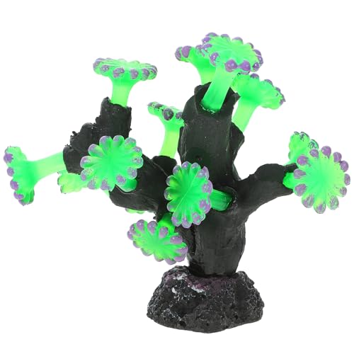 YARNOW Aquarium-Landschaftsdekoration korallenbaum coraltree Aquarium-Ornament Aquarium Zubehör gefälschte Korallenskulptur Tank Luft Koralle Figur simulierte Korallenskulptur Kieselgel von YARNOW