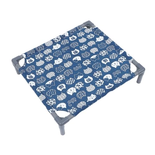 YARNOW Atmungsaktive Hängematte Für Katzennest Katzenhängematte Im Freien Geflochtenes Katzenbett Käfig Fensterbett Für Katzen Höhlenbett Katzenlauf Katzenspielzeug Weiden Polyester Blue von YARNOW