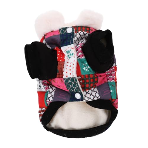 YARNOW Baumwollmantel Für Hunde Kleiner Hundemantel Wintermäntel Für Haustiere Warmer Hundemantel Hund Warme Kleidung Dackel Weihnachtsdekorationen Hundeurlaubspullover Welpe Polyester von YARNOW