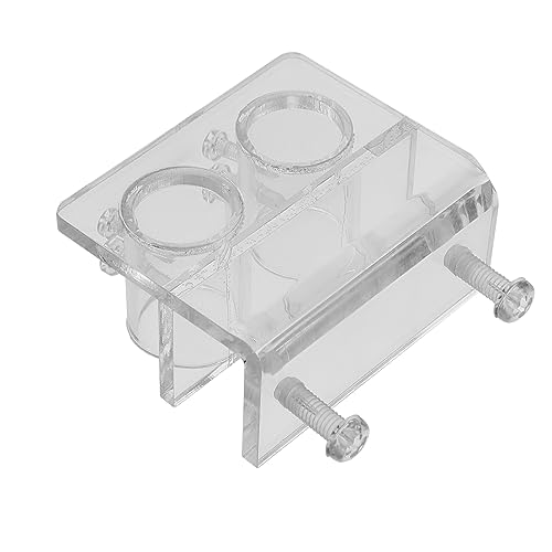 YARNOW Clip für Wasserrohre wasserschlauch Halterung wasserschlauchhalterung Rohrhalterung Kanister System klemmbausteine Aquarium-Clip Befestigungsclip für Aquarien Acryl Transparent von YARNOW