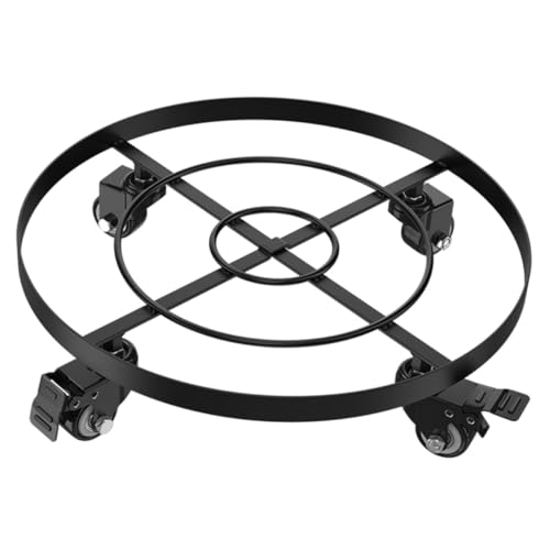 YARNOW Eimerregal aus Schmiedeeisen Pflanzständer Pflanzenständer Pflanzgefäß mit Ständer Pflanzenroller Pflanzenwagen zimmerpflanzen Untersetzer für Blumentöpfe Pflanzentopfhalter Black YARNOW Eimerregal aus Schmiedeeisen Pflanzständer Pflanzenständer Pflanzgefäß mit Ständer Pflanzenroller Pflanzenwagen zimmerpflanzen Untersetzer für Blumentöpfe Pflanzentopfhalter Black von YARNOW
