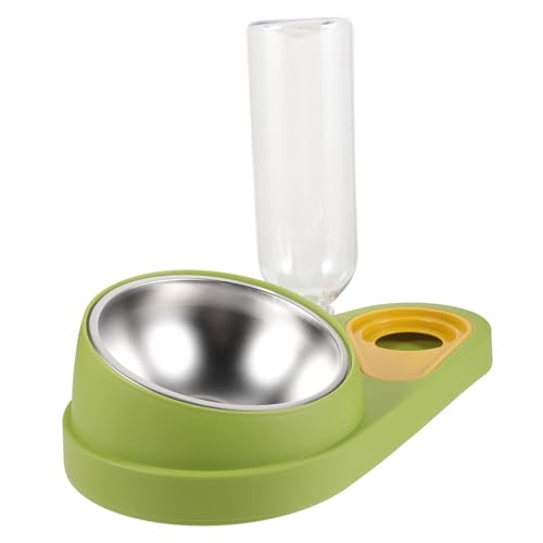 YARNOW Futterautomat für Haustiere schräger Hundenapf Hunde Wassermatte Spaniel Brunnen pet Feeder pet Supplies Futterautomaten für Katzen Futterstation für Haustiere Plastik Light Green von YARNOW