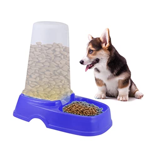 YARNOW Futterautomat für Katzen Hundefutter Futterspender für Haustiere Futterspender für Katzen pet Feeder pet Supplies Futterautomat für Haustiere Automatischer Futterspender Blue von YARNOW