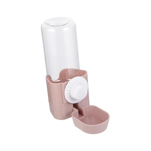 YARNOW Hängender Wasserkocher Hängende Hundewasserflasche Futterspender Für Welpen Hängender Wasserspender Mini-trinkbrunnen Für Haustiere Kaninchenfutter Für Käfige Mini-Wasser Abs Rosa von YARNOW