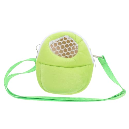 YARNOW Hamster Baumwollnest Tragbarer Hamsterhalter Haustierbedarf Spielzeugtransportbox Für Hasenträger Meerschweinchentaschen Sugar Glider Bonding Pouch Light Green Samt von YARNOW