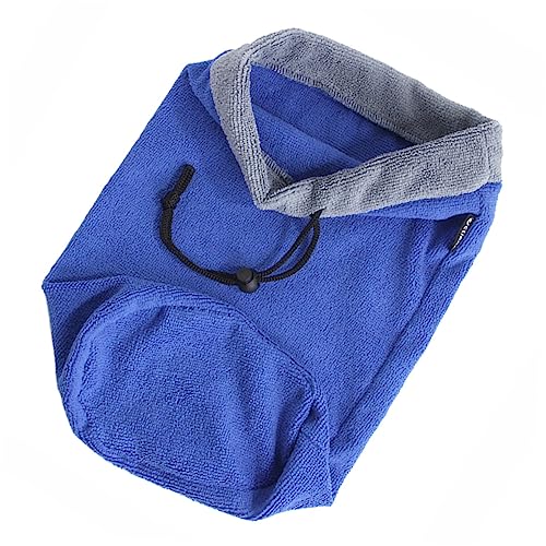 YARNOW Hamster-badetuchtasche Tragbares Hundehandtuch Duschtuch Für Kleine Haustiere Frettchen-Badetuch Einstreu Für Kleintiere Badetuch Für Kleine Tiere Hamster Duschtuch Blue Flanell von YARNOW