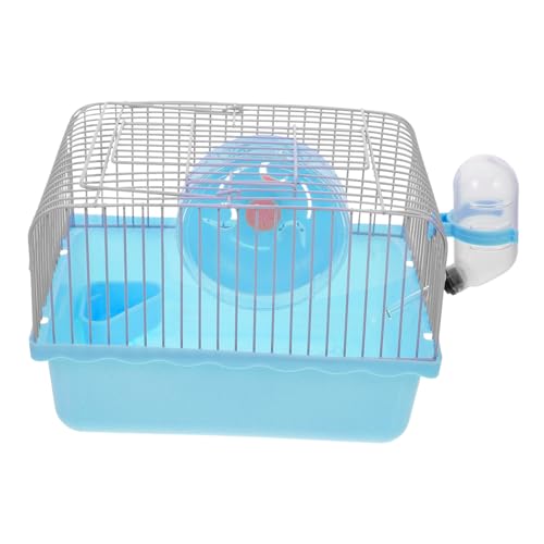 YARNOW Hamsterkäfig Hamster transportbox kaninchenkäfig Hamster Behausung Frettchenkäfig Auslaufkäfig für kleine Haustiere Hasenträger für Kaninchen Reiseträger für Vögel Abs Blue von YARNOW