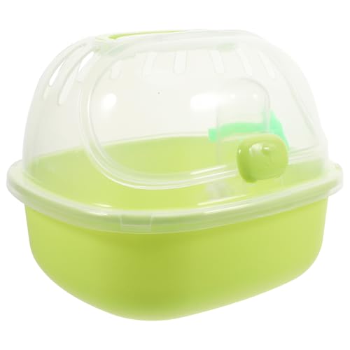 YARNOW Hamsterkäfig kleintierhaus Hamster transportbox Hamster Reisezubehör Kleiner Haustierkäfig Hamster Behälter Kleiner Haustierbehälter Fall Meerschweinchen Hamsterfall pp Light Green von YARNOW