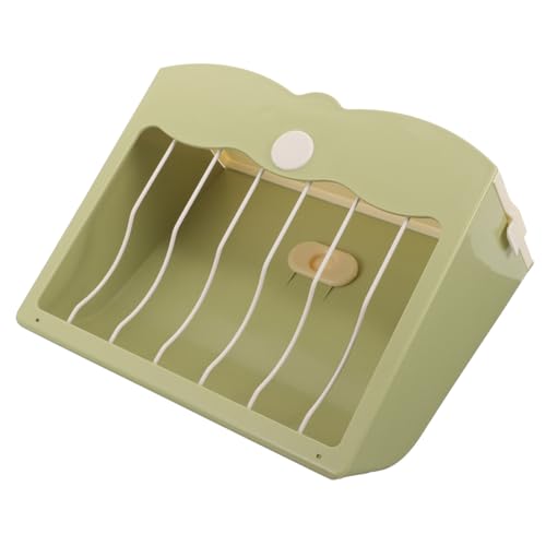 YARNOW Hasengrasständer Heuhalter Für Meerschweinchenkäfig Häschen-Feeder Vlies Behälter Kleine Heuraufe Für Haustiere Zwinger Meerschweinchen Liner Schweine Plastik Light Green von YARNOW