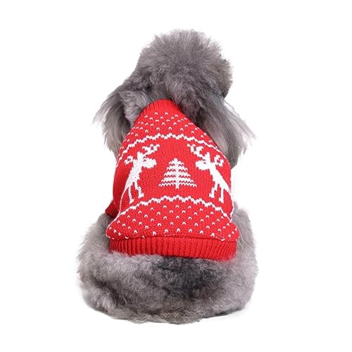 YARNOW Festliche Kleidung für Haustiere Halloweenkostü Festliche Welpenkleidung Winter Weihnachts hundepullover Weihnachts-Hundepullover Outfit Haustierkleidung Haustier Hund Mantel Elch von YARNOW