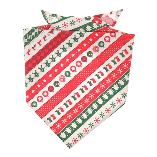 YARNOW Haustier Schal Dekor Hunde Party Kostüm Weihnachts Halstuch Für Haustier Hunde Halstuch Kleiner Schal Katzen Lätzchen Haustier Hund Weihnachtsdekoration Katzen Bandanas von YARNOW