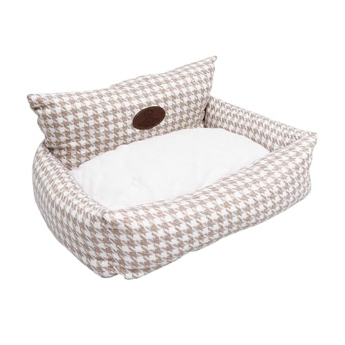 YARNOW Haustierbett Katze Plüsch Welpengeschenke zu Weihnachten Plüschhundebett pet Bed haustierfeldbett Dog Bed Katzenbett Haustiernest warm halten Katzennest Katzenmatte PP Baumwolle von YARNOW