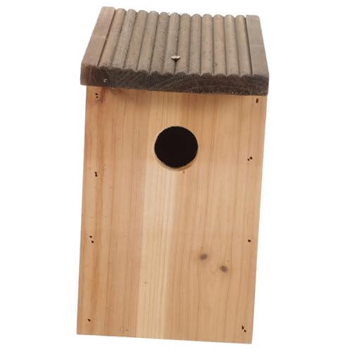 YARNOW Vogelhäuschen Für Draußen Vogelnistkasten Vogelhaus Aus Massivem Für Den Garten Wetterfestes Nistkästchen Für Cockatiels Und Andere Wildvögel Außendekoration Und Brutplatz von YARNOW