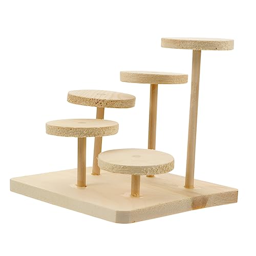 YARNOW Holzspielzeug Für Hamster Kletterplattform Aus Massivem Holz Idealer Spielplatz Für Kleine Nager Fördert Das Klettern Und Nagen Haustierspielzeug Für Hamster Und Zwerghamster von YARNOW