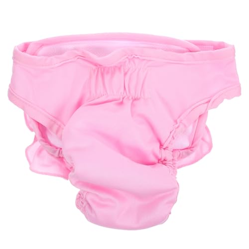 YARNOW Hündin physiologische Hose Hund pinkelt Hundewindeln Hundehütte drinnen Hündinnen Windeln für Hitzezyklus Dog Diapers hundeschuhe Hundehose Hygienehose für Hunde Baumwolle Rosa von YARNOW