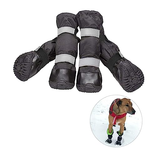 YARNOW Hunde Winterstiefel wasserdichte Pfotenschutz Schuhe Für Hunde Größe S Anti Rutsch Design Für Sicheren Halt Im Schnee Und Regen von YARNOW