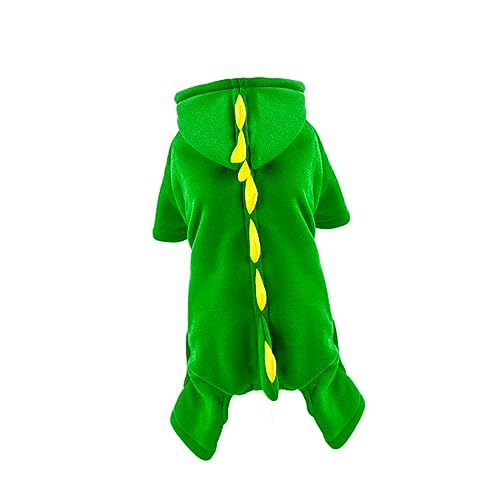 YARNOW Haustierzubehör Weihnachtskleidung für Hunde Hunde-Hoodie Pet Dog Clothes Pet Dog Dinosaur Costume Kleider Partykostüm Hundebekleidung atmungsaktiv Baumwollmantel Hundekleidung von YARNOW