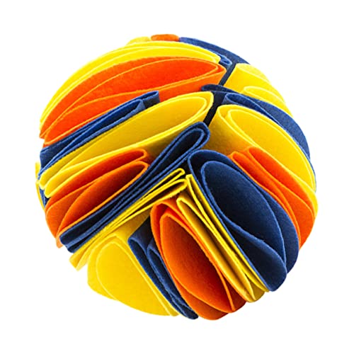 YARNOW Hundeschnüffelball Beißspielzeug für Welpen Kauspielzeug für Welpen Hunde suchspielzeug Hunde-intelligenzspielzeug Kauspielzeug für Hunde Filz Haustierspielzeug Filzstoff von YARNOW