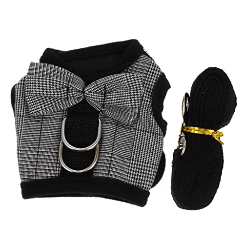 YARNOW Kaninchen-Anzug hasenkostüme Bunny Costume Kleintierbekleidung Haustierbekleidung Haustieroutfit Kaninchenstall handhaben Hund Hasenanzug Geschirr Kaninchen Anzug Weste Stoff Grey von YARNOW