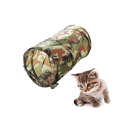 YARNOW Katzentunnel Kätzchenröhren Katzentunnel im Freien Katzenspielzeug Katzengeschenke Katzenspieltunnel cat cave katzenhöhlen cat Spielzeug cat Tunnel katzenbedarf cat Toy Camouflage von YARNOW