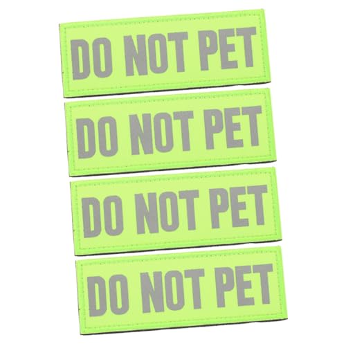 YARNOW Service-Hunde-Patches Reflektierender Hunde-Patch „do Not Pet“ Klebemarken von YARNOW