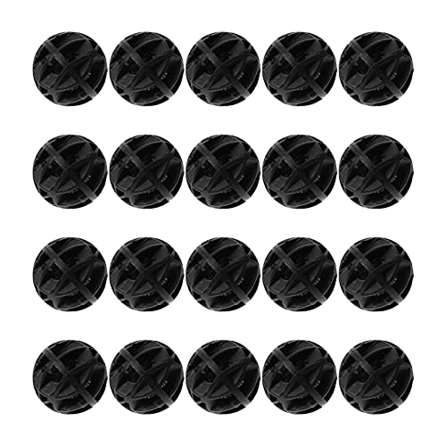 YARNOW Korallen Dekoration 150Pcs Aquarium Balls Aquarium Biologische Filtration Kugeln Aquarium Aquarium Filter Media Teich Media Filter B? mit Media (Schwarz) Aquariumfilter von YARNOW