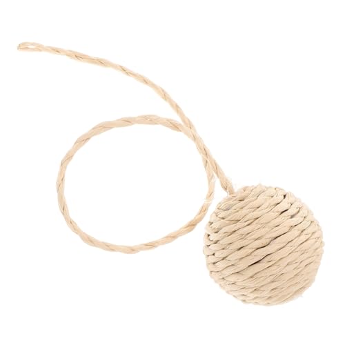 YARNOW Kratzbaum-papierball Für Katzen Katzen-Teaser- Crinkle-bälle Für Katzen Kratzspielzeug Für Katzen Ballspielzeug Für Katzen Katzenspielzeug Aus Sisalseil Sisalkugeln Beige von YARNOW