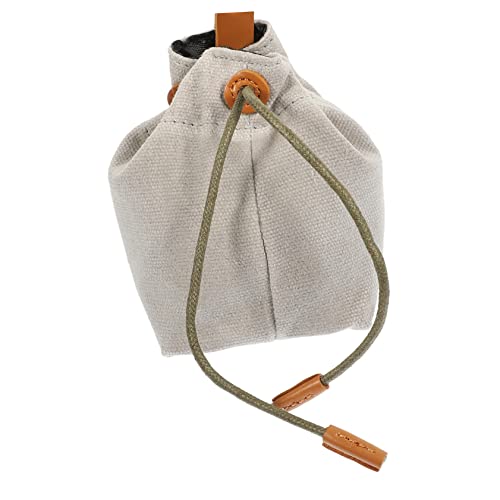 YARNOW Leckerli-Tasche Für Haustiere Tragetuch Für Haustiere Hundefutter Tasche Für Hundeleckereien Zahnpasta Für Hunde Hundekotbeutel Puzzle- Für Hunde Welpe Segeltuch Grey von YARNOW