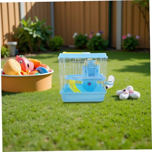 YARNOW Luxuriöser Hamsterkäfig mit Etagen Schloss-Haus Rutsche Laufrad Wasserflasche und Futternapf Geräumiges Habitat für Hamster Zwerghamster Rennmäuse und Kleine Nagetiere Fördert YARNOW Luxuriöser Hamsterkäfig mit Etagen Schloss-Haus Rutsche Laufrad Wasserflasche und Futternapf Geräumiges Habitat für Hamster Zwerghamster Rennmäuse und Kleine Nagetiere Fördert von YARNOW