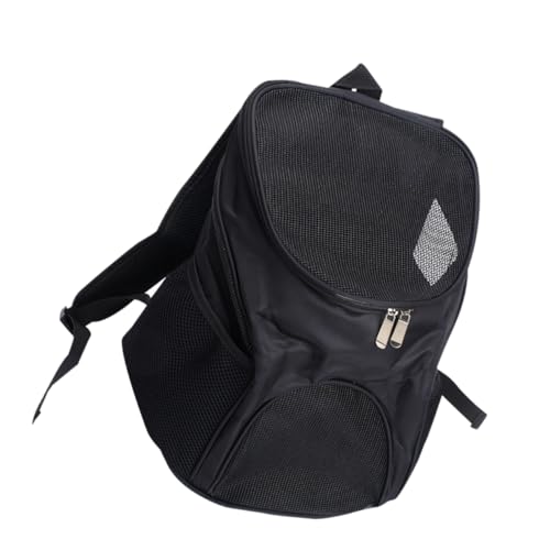 YARNOW Outdoor-Rucksack für Haustiere Tragetasche für Vorne oder Hinten Haustiertragetasche für Hunde 3 Kg Atmungsaktiv Leicht Reisefreundlich Schwarze Tasche von YARNOW