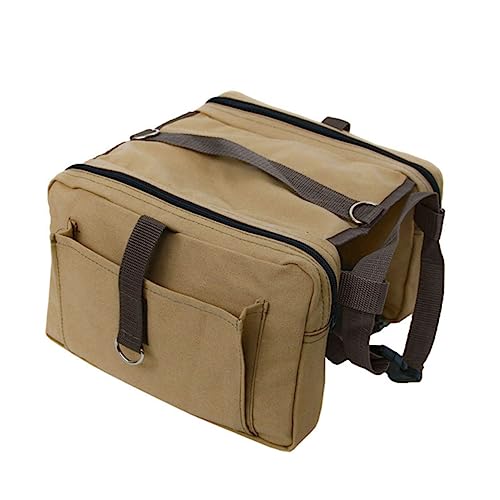 YARNOW Hundesport Rucksack Für Outdoor Aktivitäten Verstellbare Tragetasche Für Hunde Ideal Zum Wandern Reisen Und Camping Atmungsaktives Leichtes Design Khaki von YARNOW