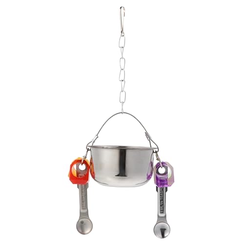 YARNOW Vogelfutterspender für Papageien Hängender Futternapf und Wassernapf Installieren für Nymphensittiche Wellensittiche und Kanarienvögel YARNOW Vogelfutterspender für Papageien Hängender Futternapf und Wassernapf Installieren für Nymphensittiche Wellensittiche und Kanarienvögel von YARNOW