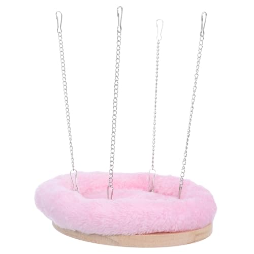 YARNOW Papageiennest-Hängematte vogelkäfig zubehör Papageienzubehör Papageienhängematte Kuschelbett für Papageien Vogelhängematte Vogelbetten für Sittiche Vogelnestprodukte Baumwolle Rosa von YARNOW