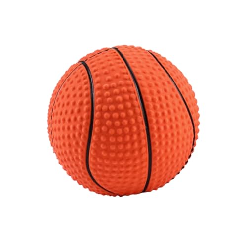 YARNOW Pet Basketball Spielzeug Sicheres Hundespielzeug Welpenspielzeug Haustier Spielzeug Beißspielzeug Für Hunde Hündchenspielzeug Basketballspielzeug Bissfest Haustierzubehör Emulsion von YARNOW