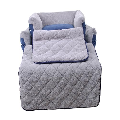 YARNOW Quadratisches Schlafsofa Für Hunde Haustier-Sofa Haustierbetten Für Große Hunde Sofa Hundebett Extra Großes Hundebett. Großes Hundebett Haustier-Couch Schlafsofa Für Haustiere Blue von YARNOW