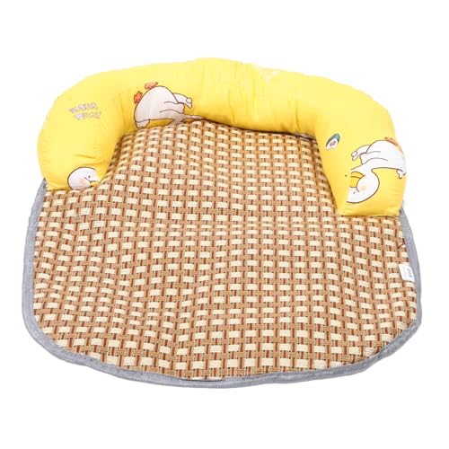 YARNOW Rattan Matte Sommer Haustiermatte Haustier Kühlmatten Für Hunde Kühldecke Kissen Kühlkissen Für Hunde Haustier Selbstkühlende Matte Rattan Haustier Kühlkissen Welpen von YARNOW