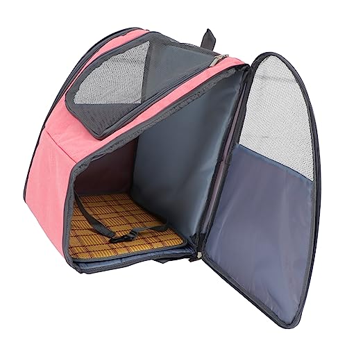 YARNOW Rucksack Für Haustiere Atmungsaktive Tragetasche Für Haustiere Hundetragerucksack Rucksackträger Für Katzen Belüfteter Rucksack Katzen Rucksack Welpen Rucksack Rosa Segeltuch von YARNOW