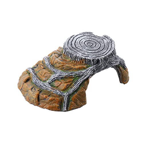 YARNOW Schildkröten Terrassenbogen Baum Ornament Aquarium Ornament Reptilienhöhle Schildkröten Sonnenplattform Schlingpflanze Verstecktes Aquarium Ornament von YARNOW