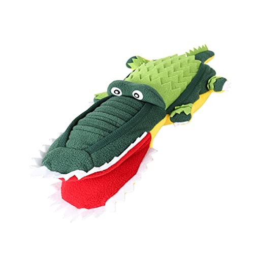 YARNOW Schnüffelspielzeug für Haustiere Interactive Dog Toys Dog chew Toy Kauspielzeug Hundespielzeug in Alligatorform Spielzeuge Plüschtier Haustier Hund Backenzahn Spielzeug Hündchen von YARNOW