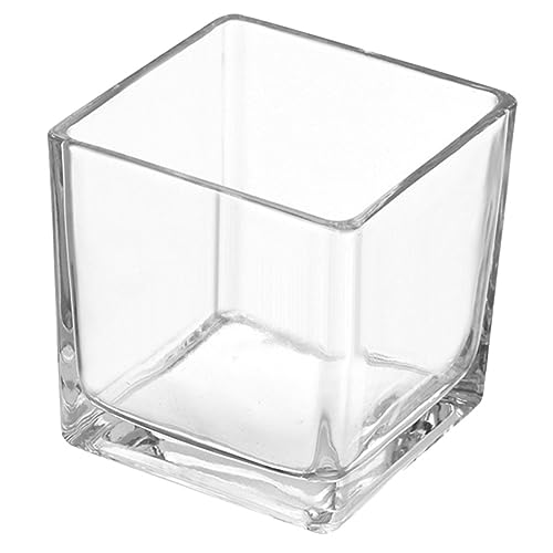 YARNOW Selbstbewässernde Töpfe bodenhohe Vase Blumen große Vase Anlage büro Dekoration Office Decoration Gartentöpfe im Freien Moderne Vasen für Wohnkultur Glas Transparent von YARNOW