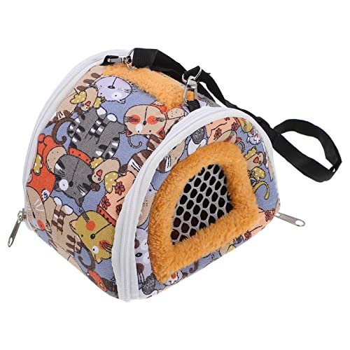 YARNOW Tasche Für Kleine Tiere Tragetasche Für Hamster Meerschweinchen Und Andere Kleintiere Mit Atmungsaktivem Netz Ideal Für Reisen Und Ausflüge Tierfreundliches Design von YARNOW