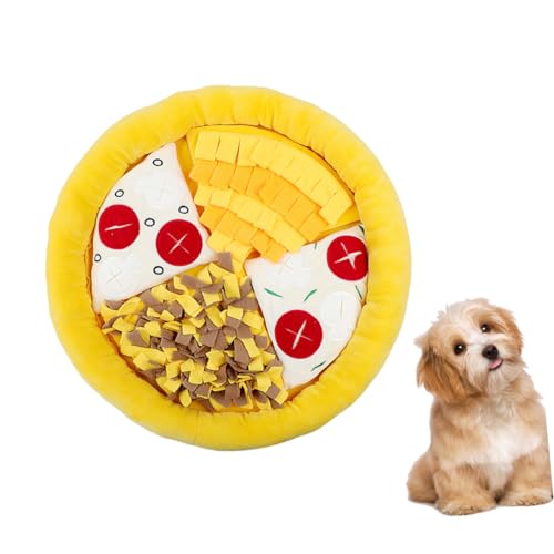 YARNOW Haustier-trainingsmatte Schnüffelpad Für Hunde Interaktive Geruchsspielmatte Hundetrainingsmatte Pizza von YARNOW