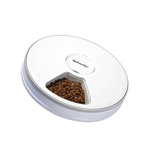 YARNOW Automatischer Katzenfutterautomat pet Feeder Hunde futterautomat automatischer Hundefutterautomat Automatischer Futterautomat für Haustiere intelligent Zubringer Katzenfalle Weiß von YARNOW